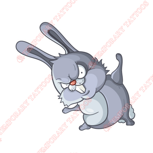 Rabbit Customize Temporary Tattoos Stickers NO.8937